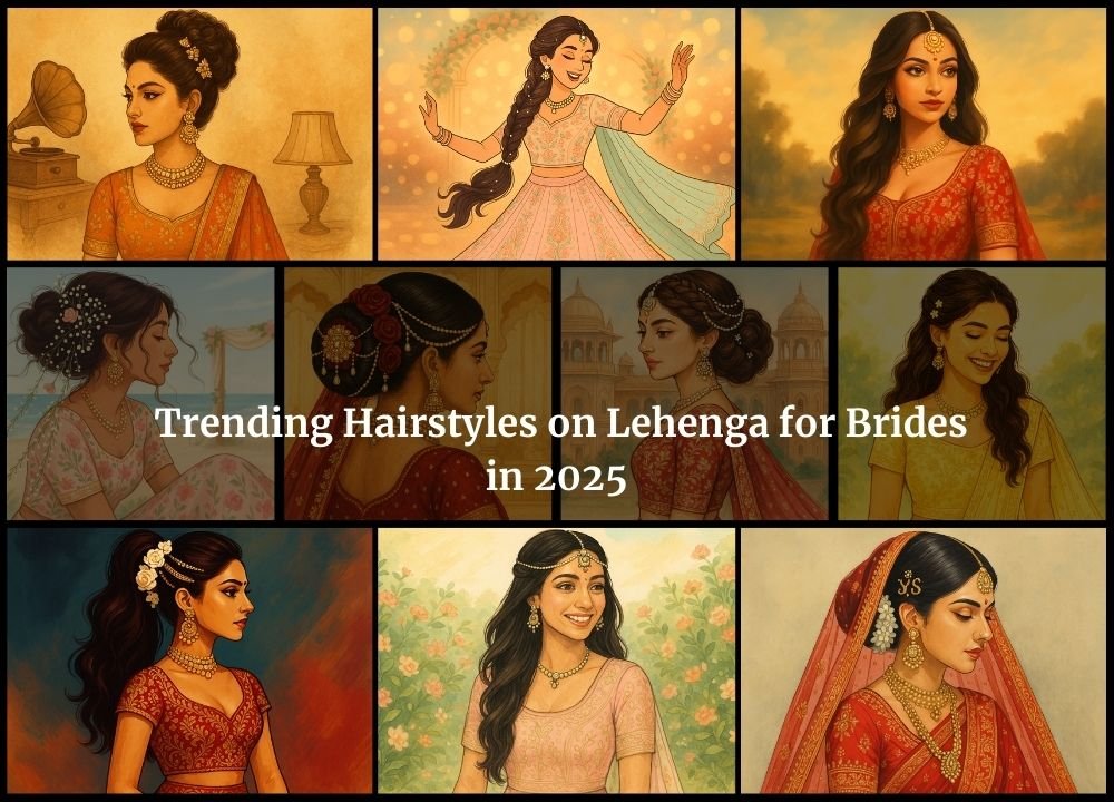 Trending Hairstyles on Lehenga for Brides in 2025
