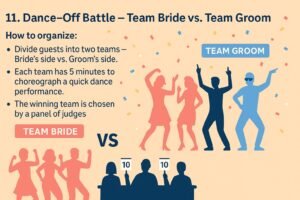 Dance-Off Battle – Team Bride vs. Team Groom