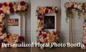 Personalized Floral Photo Booths