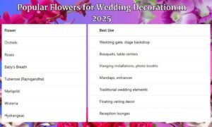 Popular Flowers for Wedding Decoration in